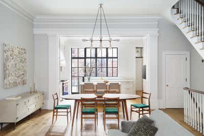  Transitional Dining Room. Bethune Street  by Ronen Lev.