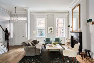  Transitional Living Room. Bethune Street  by Ronen Lev.