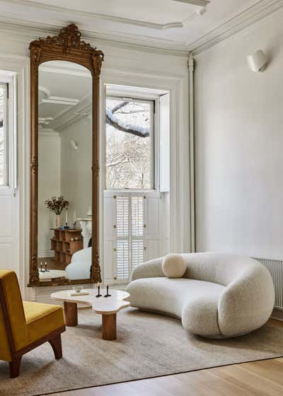  Art Deco Scandinavian Family Home Living Room. Brooklyn Townhouse by Ronen Lev.