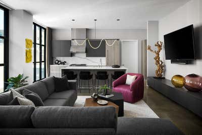  Modern Living Room. WEST LOOP PIEDE-À-TERRE by Studio Sven.