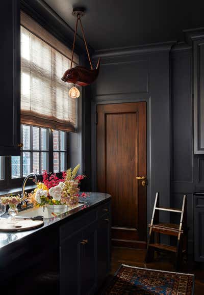  Maximalist Apartment Kitchen. New York City Pied-á-terre by Phillip Thomas Inc..