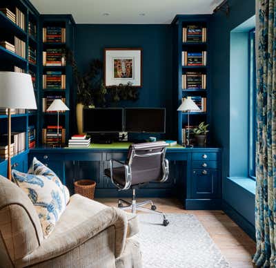  Traditional Country House Office and Study. Irish Coast by Phillip Thomas Inc..