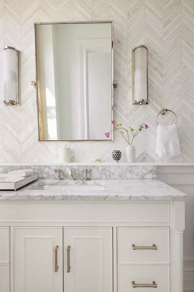  Transitional Maximalist Bathroom. West End Residence by Libarikian Interiors.