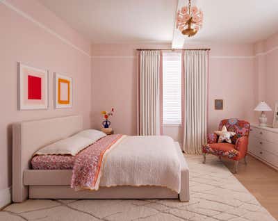  Transitional Maximalist Apartment Children's Room. West End Residence by Libarikian Interiors.