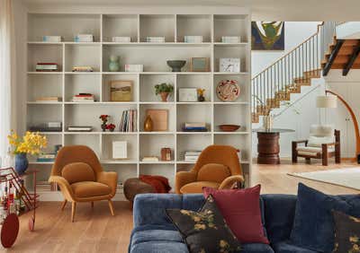  Asian Minimalist Family Home Living Room. Westside by Sarah Solis Design Studio.