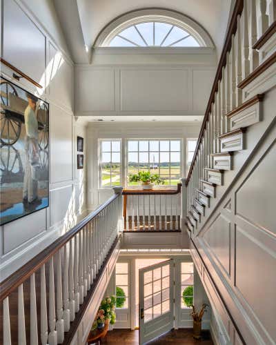  Traditional Vacation Home Entry and Hall. Eastern Shore Grandeur by Purple Cherry Architects.