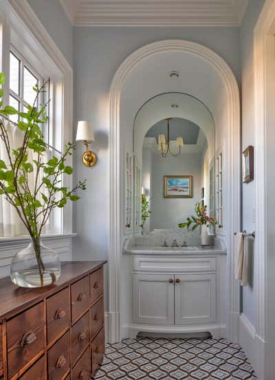  Vacation Home Bathroom. Eastern Shore Grandeur by Purple Cherry Architects.