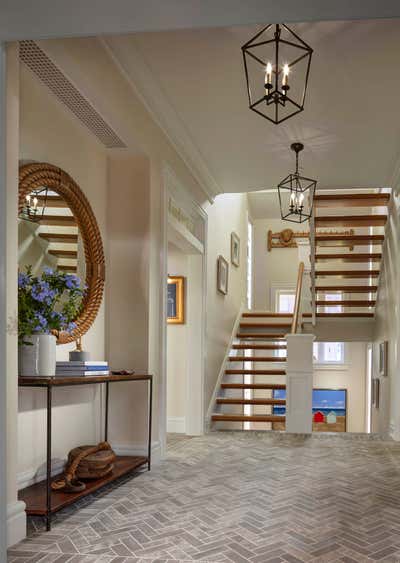 Traditional Entry and Hall. Eastern Shore Grandeur by Purple Cherry Architects.