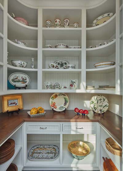  Traditional Family Home Pantry. Shingle Style Elegance by Purple Cherry Architects.