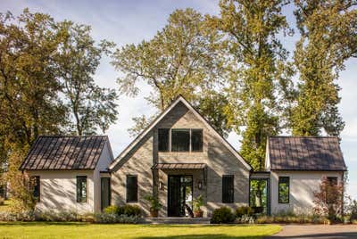  Contemporary Family Home Exterior. Sahlin Farms Modern by Purple Cherry Architects.
