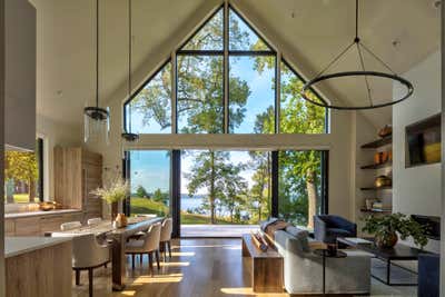 Contemporary Open Plan. Sahlin Farms Modern by Purple Cherry Architects.
