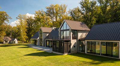  Contemporary Family Home Exterior. Sahlin Farms Modern by Purple Cherry Architects.