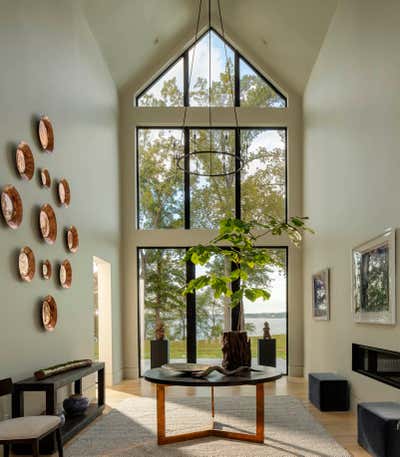  Contemporary Family Home Entry and Hall. Sahlin Farms Modern by Purple Cherry Architects.