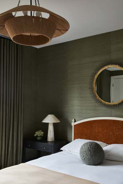 Mid-Century Modern Family Home Bedroom. East Lincoln Park Row Home by Wendy Labrum Interiors.