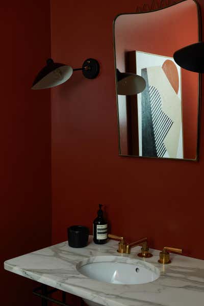  Contemporary Family Home Bathroom. East Lincoln Park Row Home by Wendy Labrum Interiors.