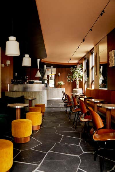  Restaurant Dining Room. Sant Ambroeus Cafe, Aspen by Giampiero Tagliaferri.