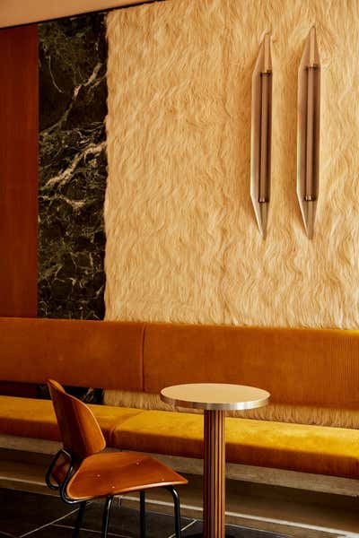Modern Dining Room. Sant Ambroeus Cafe, Aspen by Giampiero Tagliaferri.