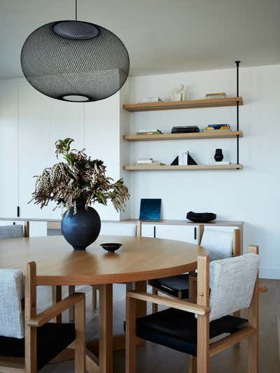  Modern Beach House Dining Room. Chic Minimalism  by Tami Wassong Interiors.