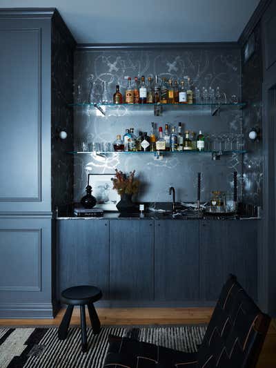  Minimalist Eclectic Family Home Bar and Game Room. Sweeping Success by Tami Wassong Interiors.
