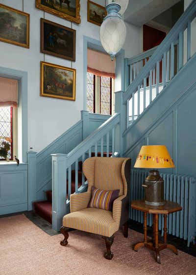  English Country Craftsman Country House Lobby and Reception. The Jacobean Manor House by Nicola Harding and Co.