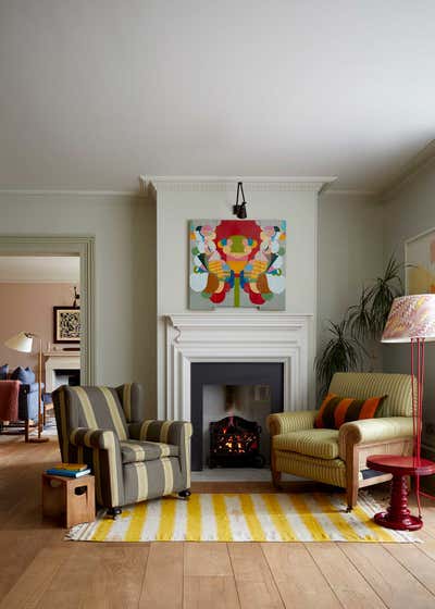  English Country Farmhouse Family Home Living Room. The Riverside House by Nicola Harding and Co.