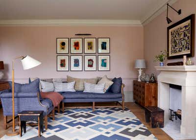  English Country Family Home Living Room. The Riverside House by Nicola Harding and Co.