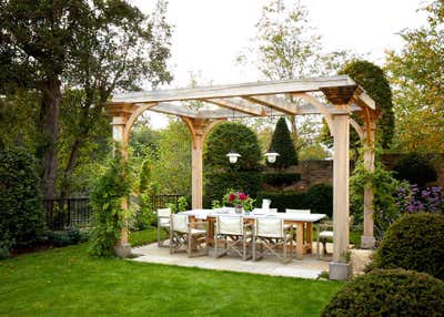  English Country Family Home Patio and Deck. The Riverside House by Nicola Harding and Co.