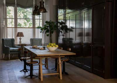  Arts and Crafts Industrial Family Home Kitchen. Notting Hill Townhouse by Nicola Harding and Co.