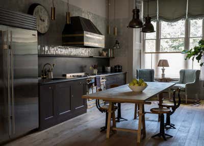  Industrial Family Home Kitchen. Notting Hill Townhouse by Nicola Harding and Co.