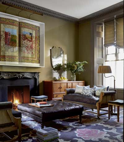 Craftsman Arts and Crafts Family Home Living Room. Notting Hill Townhouse by Nicola Harding and Co.