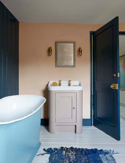  English Country Country Family Home Bathroom. Somerset House by Nicola Harding and Co.