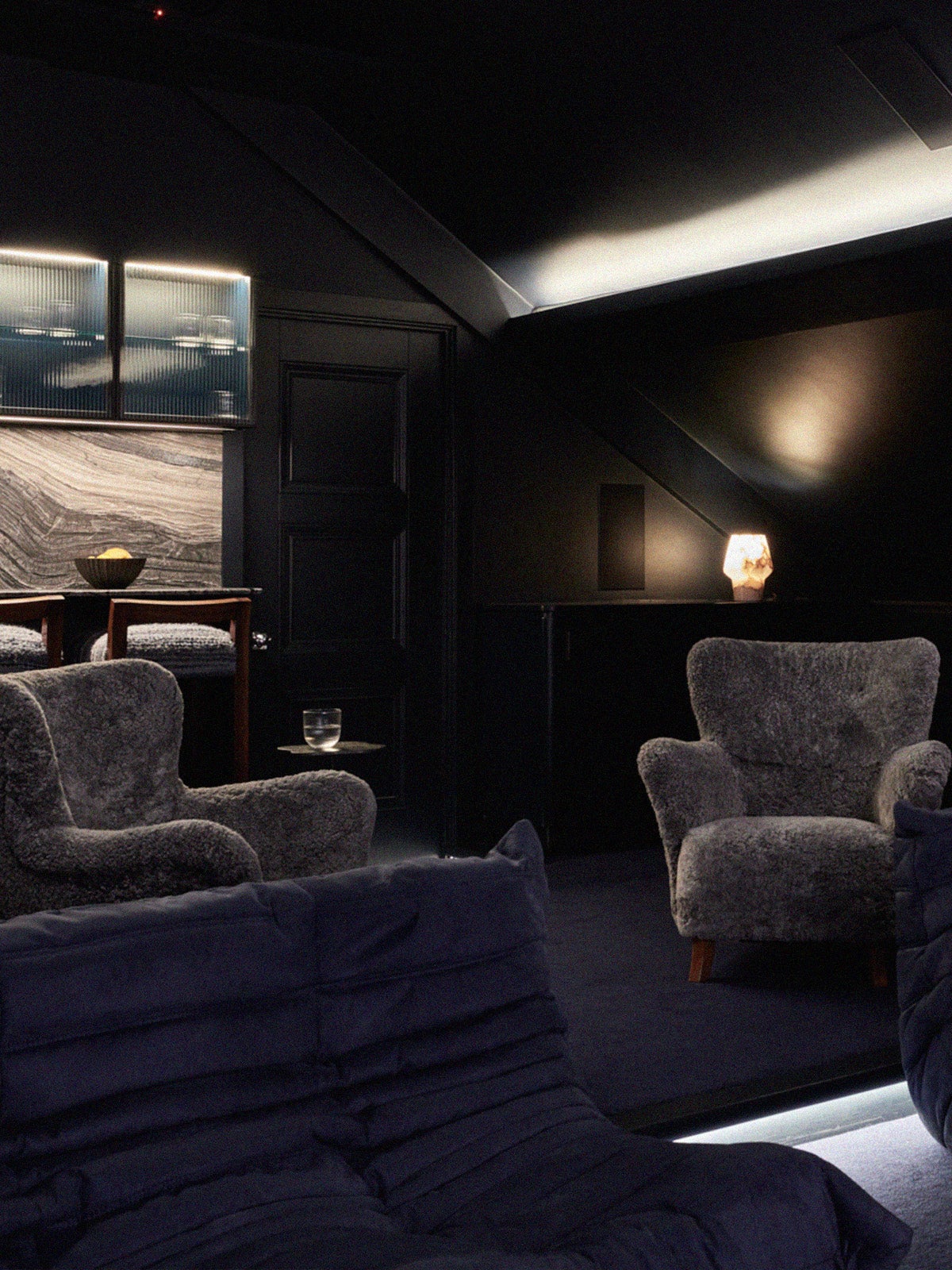 Contemporary Bar and Game Room