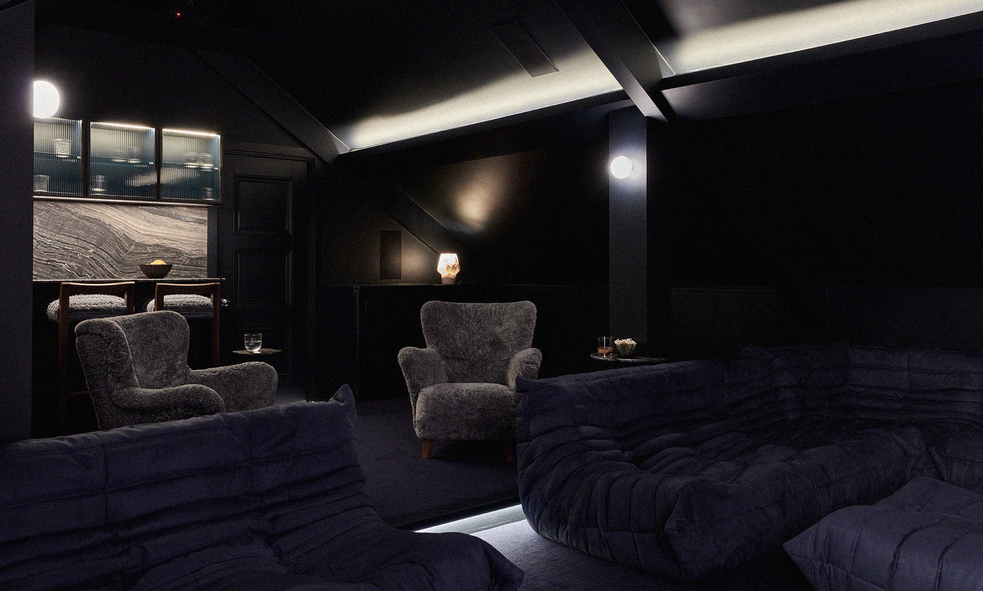 Contemporary Bar and Game Room