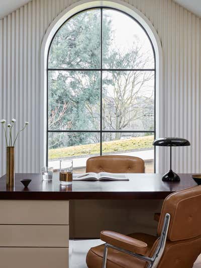  Modern Transitional Family Home Workspace. Lith Hall  by studio.skey.