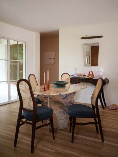  Mid-Century Modern Family Home Dining Room. Brownlee Residence  by Love County Interiors and Design.