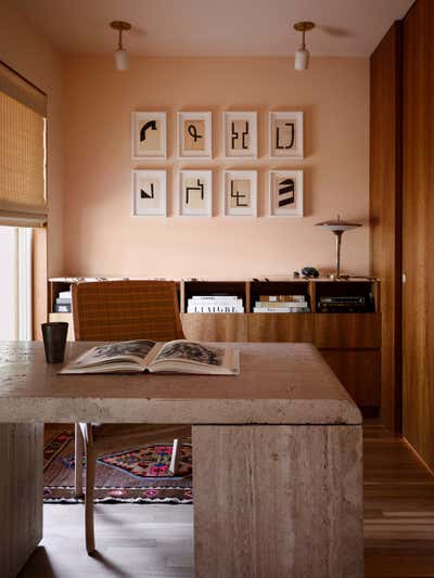  Mid-Century Modern Family Home Office and Study. Brownlee Residence  by Love County Interiors and Design.