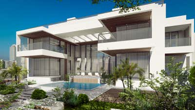  Contemporary Family Home Exterior. Abu Dhabi I by Connate Design.