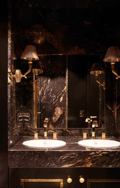  Art Deco French Hollywood Regency Bathroom. Elysees by Geraldine Bonnefoux.