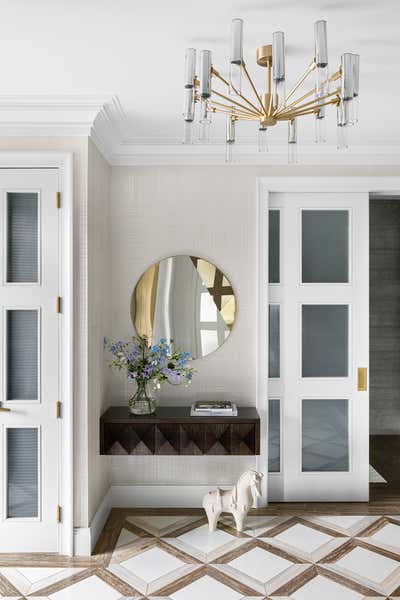  Art Deco Family Home Entry and Hall. A 1930s Brooklyn Residence  by Ovadia Design Group.