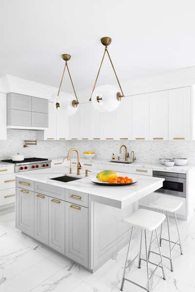  Art Deco Mid-Century Modern Kitchen. A 1930s Brooklyn Residence  by Ovadia Design Group.