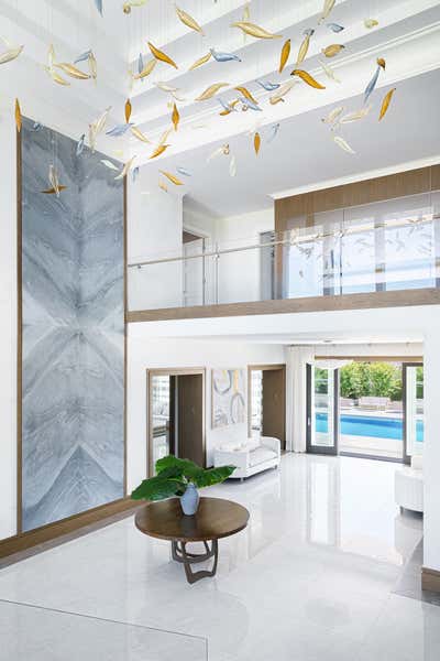  Modern Beach House Entry and Hall. Deal Beach House | A Generational Haven  by Ovadia Design Group.