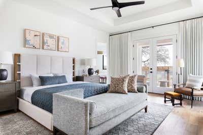  Modern Farmhouse Vacation Home Bedroom. Driftwood Ranch by The Pankonien Group.
