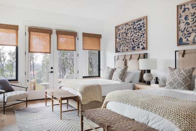  Western Vacation Home Bedroom. Driftwood Ranch by The Pankonien Group.