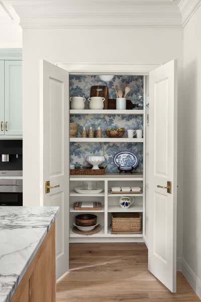  French Family Home Pantry. Lost Creek Traditional by The Pankonien Group.