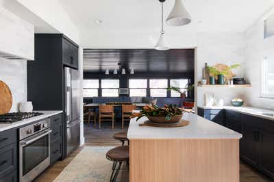  Western Vacation Home Kitchen. Bee Caves Mid Century by The Pankonien Group.