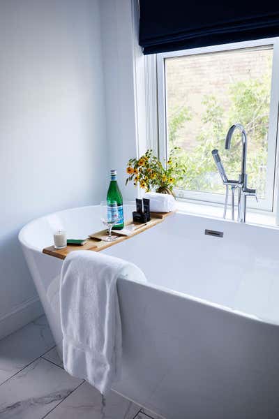  Transitional Modern Hotel Bathroom. Hudson Whaler Hotel by Harry Heissmann Inc..