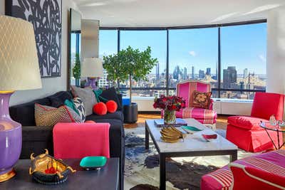  Transitional Living Room. Upper East Side Highrise  by Harry Heissmann Inc..