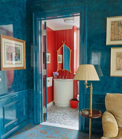  Traditional Eclectic Apartment Bathroom. Upper East Side Apartment by Harry Heissmann Inc..