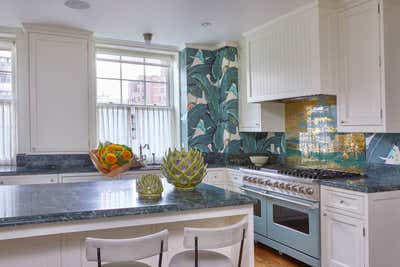  Eclectic Apartment Kitchen. Upper East Side Apartment by Harry Heissmann Inc..
