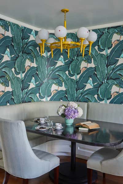  Eclectic Tropical Kitchen. Upper East Side Apartment by Harry Heissmann Inc..